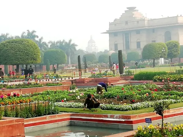 ਰਾਸ਼ਟਰਪਤੀ ਭਵਨ ਦੇ ਦਰ ਬਣਿਆ ਮੁਗਲ ਗਾਰਡਨ