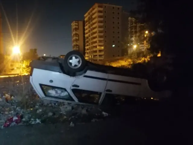 Zarar verilen bir araba