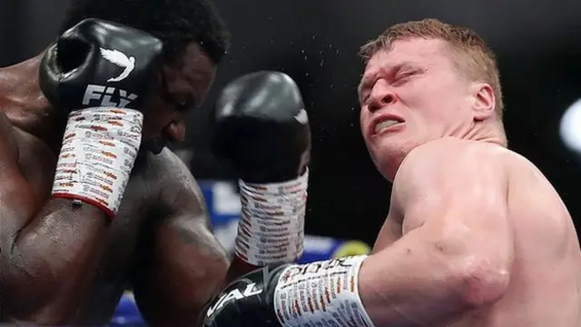 Whyte (left) asked promoter Eddie Hearn if a rematch was possible this year