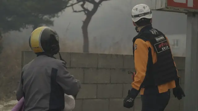 4일 울진군 상당리, 하당리, 두천리, 사계리 마을 주민들에게 산불 대피령 발령