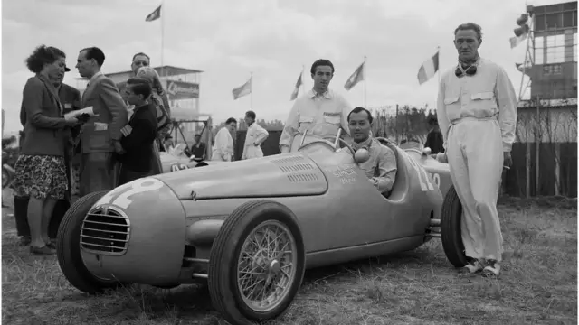 The Grand Prix de Reims; Reims-Gueux, July 6, 1947. Here is a classic Klemantaski portrait of Prince Bira in his Simca-Gordini before La Coupe des Petites Cylindrees which he was to win