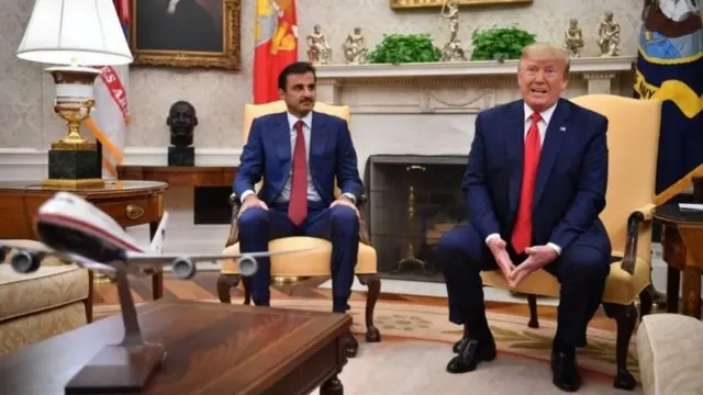 Rais Donald Trump alimualika Emir wa Qatar Sheikh Tamim Al Thani katika Ikulu ya Whitehouse mwaka uliopita