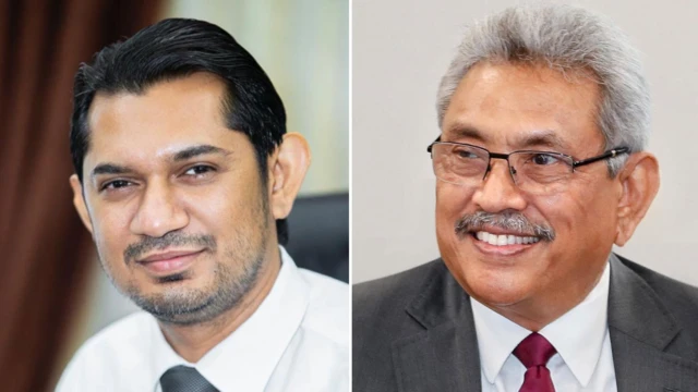Sugeeshwara Bandara and Gotabaya Rajapaksa
