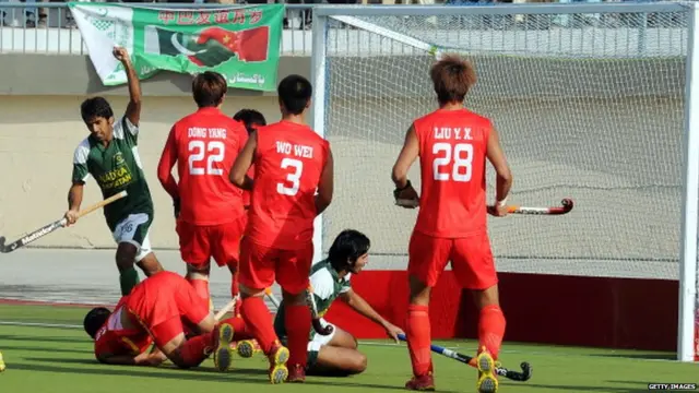 चीन आणि पाकिस्तानचे हॉकी संघ