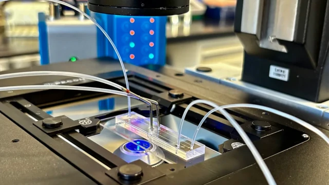 laboratorijska fotografija sistema star u kojem veštačka inteligencija pronalazi jedan funkcionalan spermatozoid