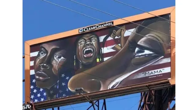 In South Minneapolis, an artwork by Melodee Strong, Mama, portrays grieving mothers