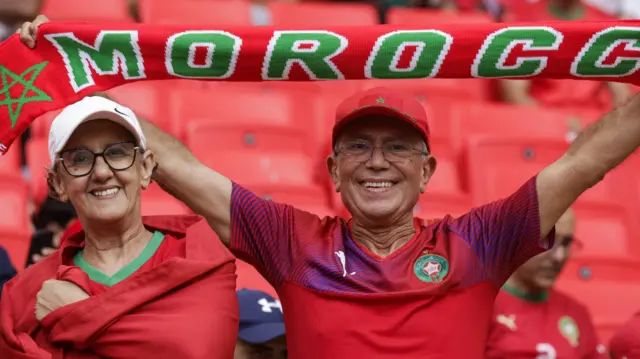 Awọn ololufẹ ẹgbẹ agbabọọlu Morocco n dunnu 