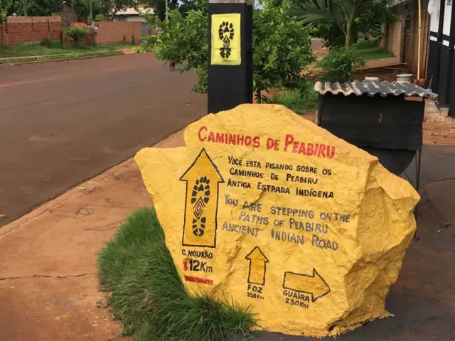 Señal del Camino de Peabirú