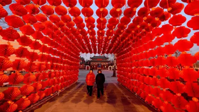 Çin yeni yıl süslemeleri