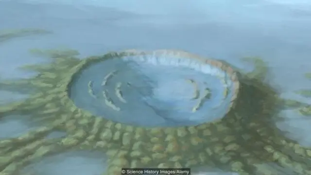 વૈજ્ઞાનિકોને ભરોસો છે કે આ વીંટી જેવો ખાડો ઉલ્કાપિંડ ટકરાવાથી બન્યો છે