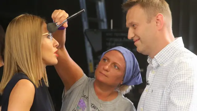 Ксения Собчак и Алексей Навальный