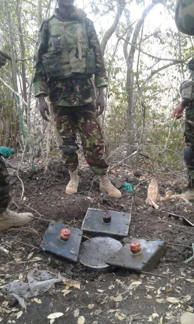 Baadhi ya vilupuzi vilivyotwaliwa kutoka kwa al-shabab