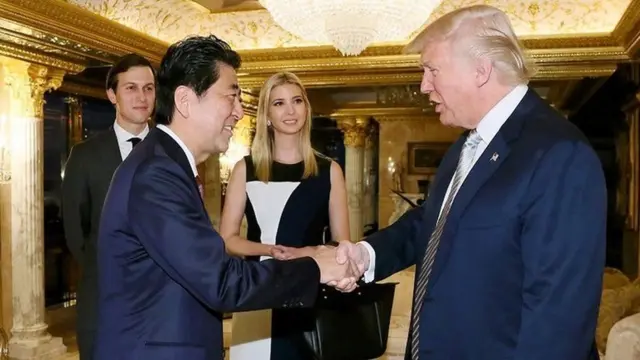 مسٹر ٹرمپ نے جاپانی وزیراعظم