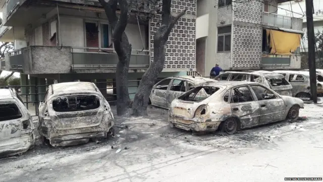 Zapaljeni automobili u Mati, 24. jul