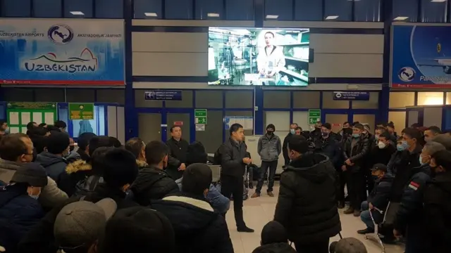 Россияга кетаётган мигрантлар