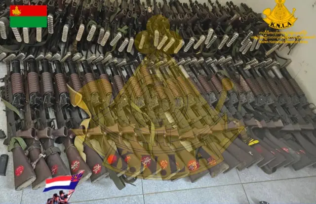 စစ်ကောင်စီတပ်ကနေ ရရှိတဲ့လက်နက်များ