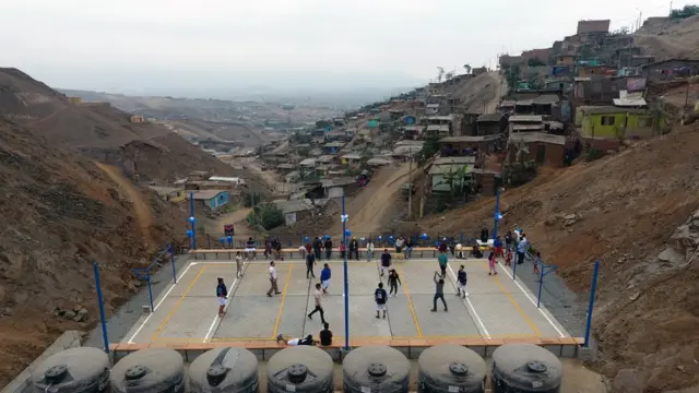 Vista del parque central de Eliseo Collazos