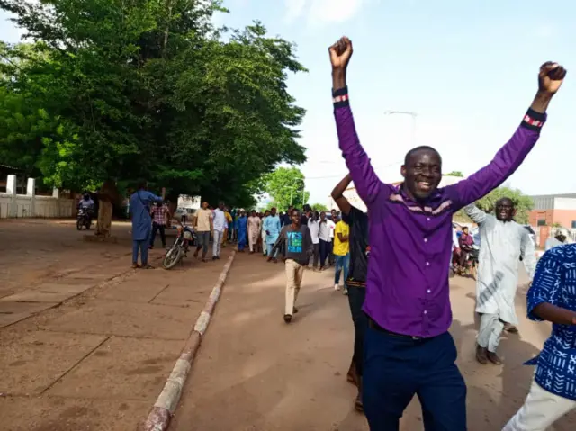 Niger coup protest