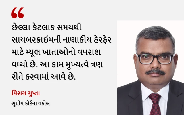 મની મ્યૂલ એટલે શું, સાયબર ફ્રોડ ક્રાઇમ, સાયબર ક્રાઇમ, ડિજિટલ ઍરેસ્ટ, આર્થિકવ્યવહારોની હેરફેર, યુપીઆઈ ફ્રોડ, બીબીસી ગુજરાતી 