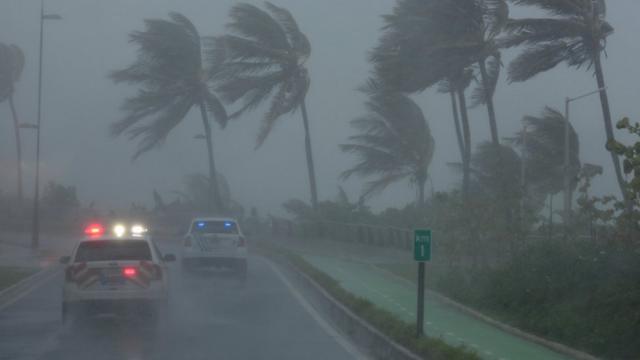 Puerto Rico con fuertes vientos.