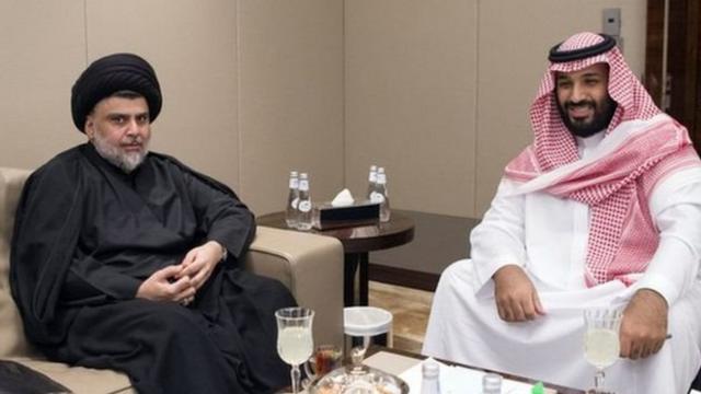 محمد بن سلمان و مقتدی صدر در عربستان سعودی