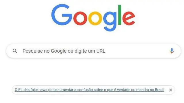 Capturacaça níquel pixtela da página principal do buscador Google com link para conteúdo contrário ao PL das fake news,caça níquel pixmaiocaça níquel pix2023