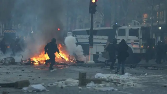 Destrozos en París
