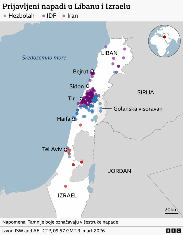 napadi na izrael i iran
