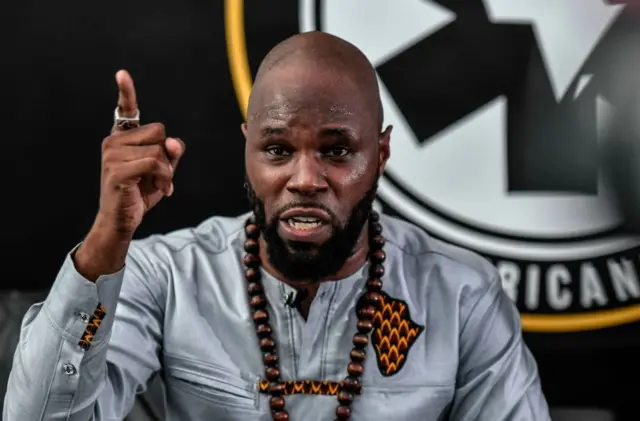 Le leader de l'ONG Urgences Panafricanistes, Kémi Séba