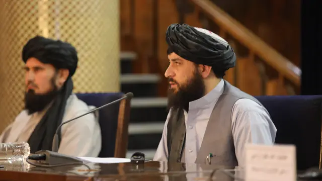 مقام‌های طالبان در کنفرانس مطبوعاتی در کابل
