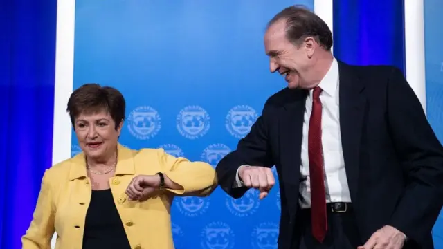 Исполнительный директор МВФ и президент Всемирного банка на пресс-конференции в Вашингтоне