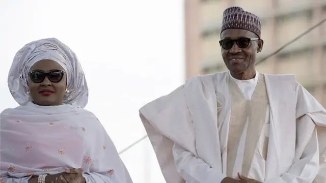 Shugaban Najeriya Muhammadu Buhari da Aisha Buhari