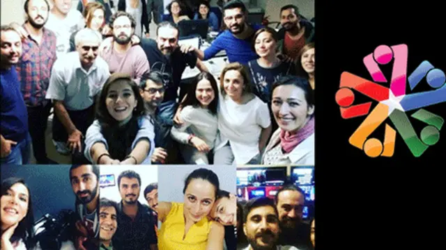 IMC televizyonunun kendi kapanış haberine eşlik eden resim