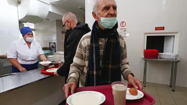 Столовая в ПВР в одном из российских регионов