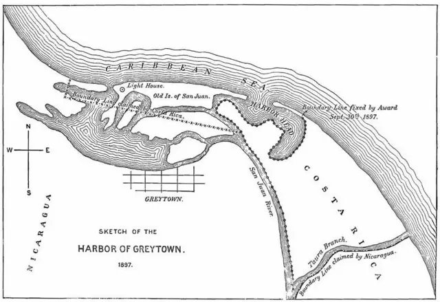 Dibujo que acompaña el Laudo Alexander