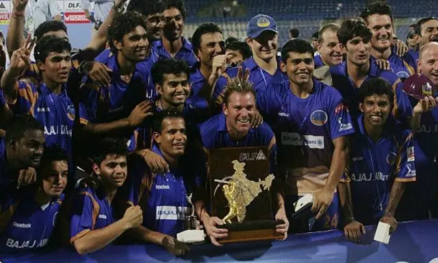 آئی پی ایل کا پہلا ایڈیشن راجستھان رائلز نے شین وارن کی قیادت میں حیرت انگیز طور پر جیت لیا تھا