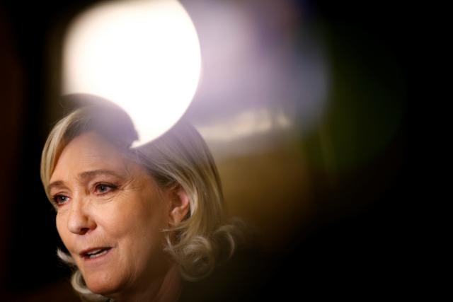 Marine Le Pen, do partido União Nacional