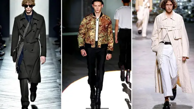 Слева направо: Bottega Veneta, Dsquared2, Дрис ван Нотен