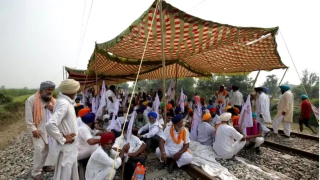 किसानों का प्रदर्शन