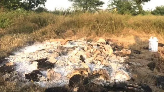 હાથરસ પીડિતાનો અગ્નિસંસ્કાર કરાયો તે જગ્યા