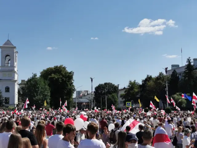 митинг оппозиции в Бресте