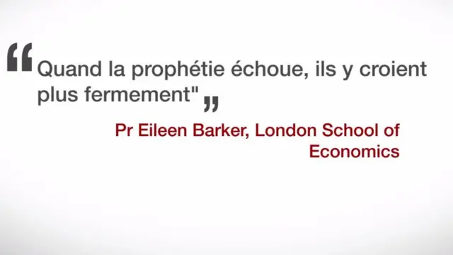 "Quand la prophétie échoue, ils y croient plus fermement"