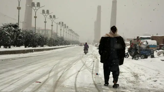 اولین برف در هرات