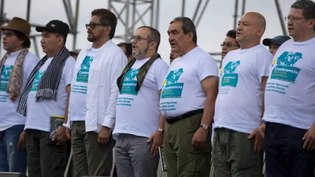 Plana mayor de las FARC en la Conferencia