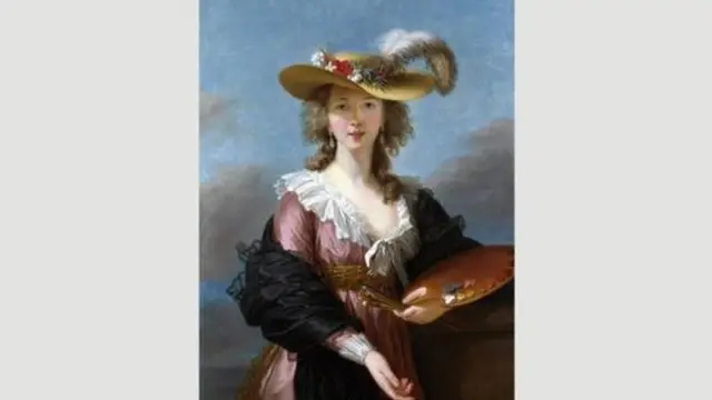 خودنگاره ویژه لو برون که در سال ۱۷۸۲ ترسیم شده است