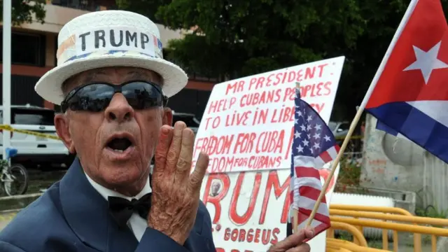 2017年，支持特朗普的古巴移民