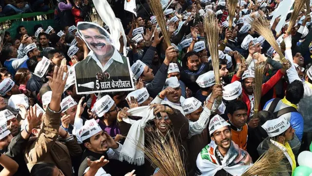 2015માં અરવિંદ કેજરીવાલની ભવ્ય જીતનો ઉત્સવ