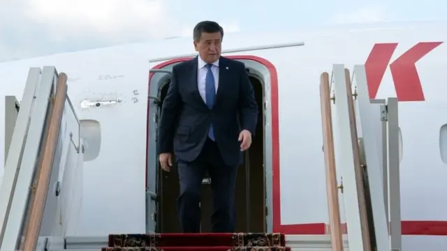 Президент Сооронбай Жээнбеков баштаган Кыргызстандын делегациясы Орусиядан кайтып келди