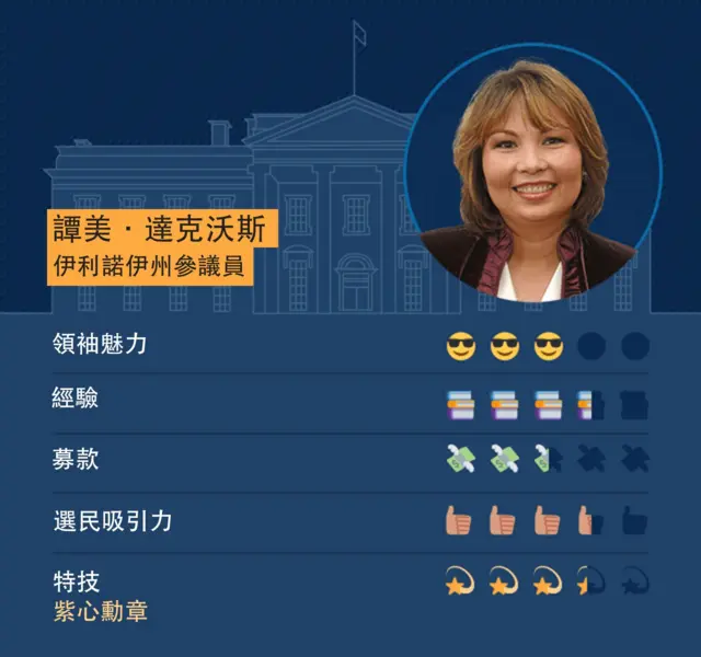 泰裔参议员谭美·达克沃斯（Tammy Duckworth）