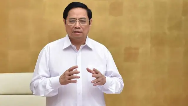 Thủ tướng Phạm Minh Chính trong phiên họp thường kỳ mỗi tháng ngày 2/10.